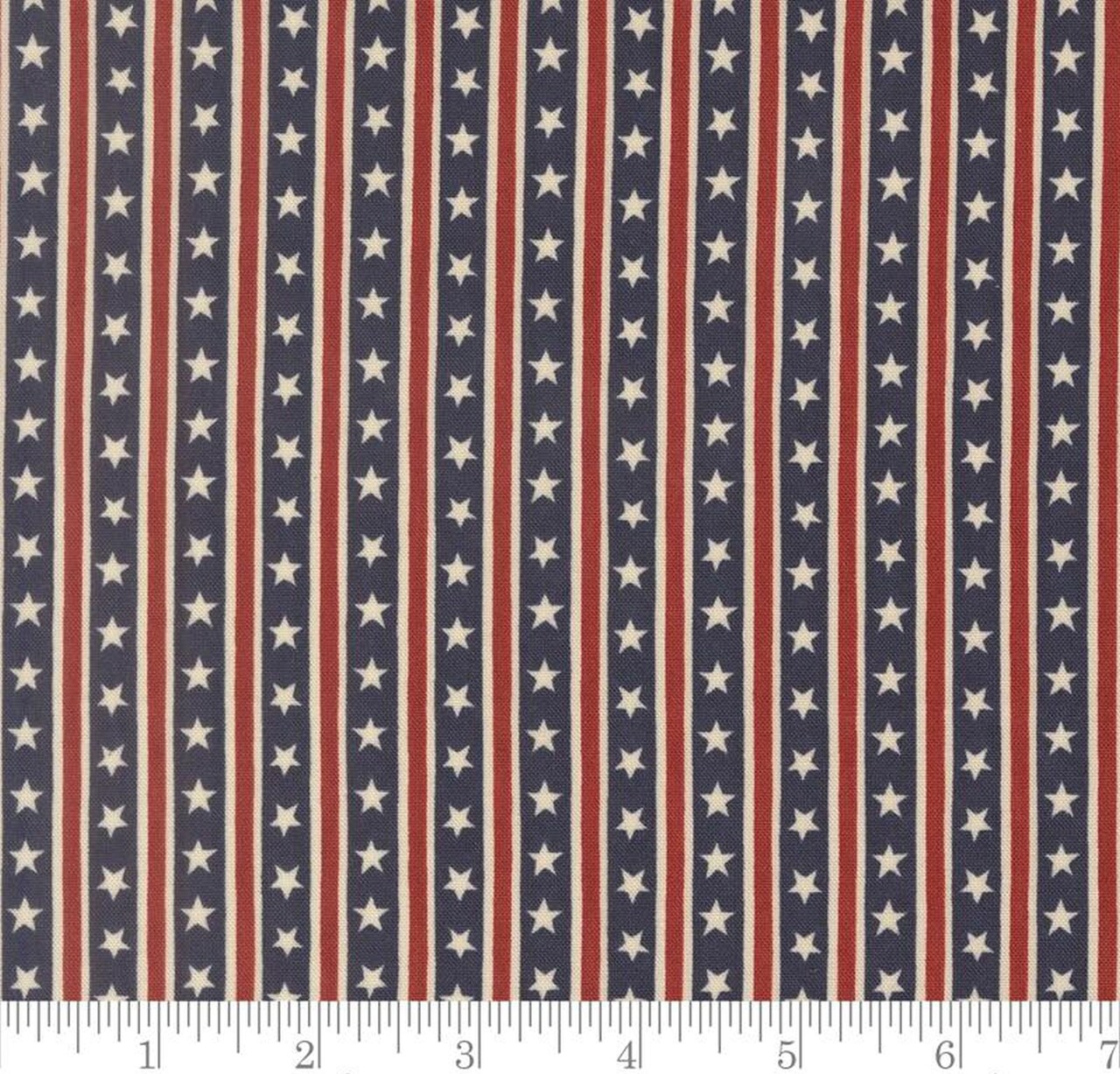 Starts In Stripes Stripes America 250 Years Loyalty Blue 56184 24 by Deb Strain from Moda by the yard